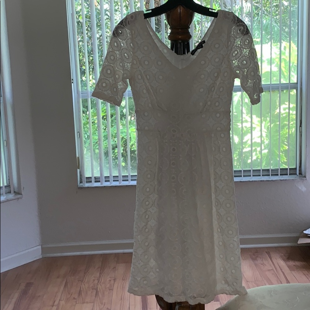 White lace dress